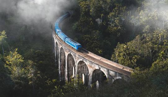 View of Ella, a popular tourist destination in Sri Lanka.